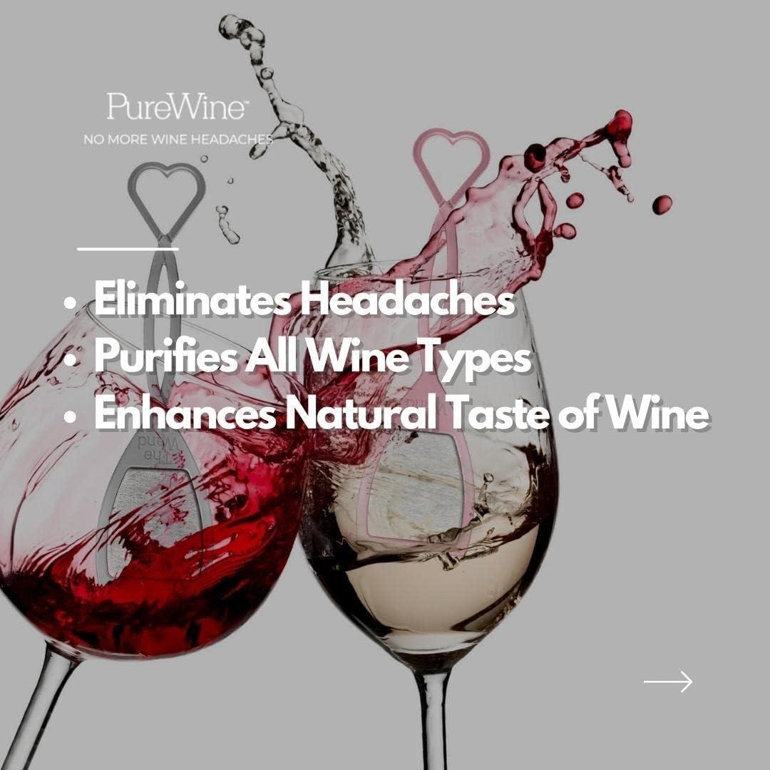 imageDrink PureWine Wand ampamp Phoenix Wine Purifier Bundle Removes Histamines ampamp Sulfites Reduces Hangovers