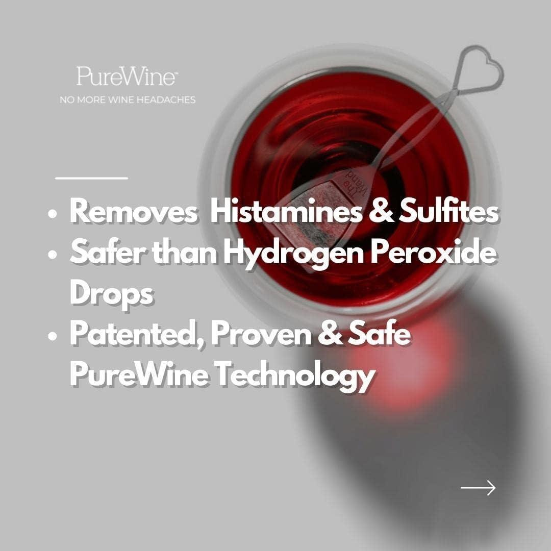 imageDrink PureWine Wand ampamp Phoenix Wine Purifier Bundle Removes Histamines ampamp Sulfites Reduces Hangovers