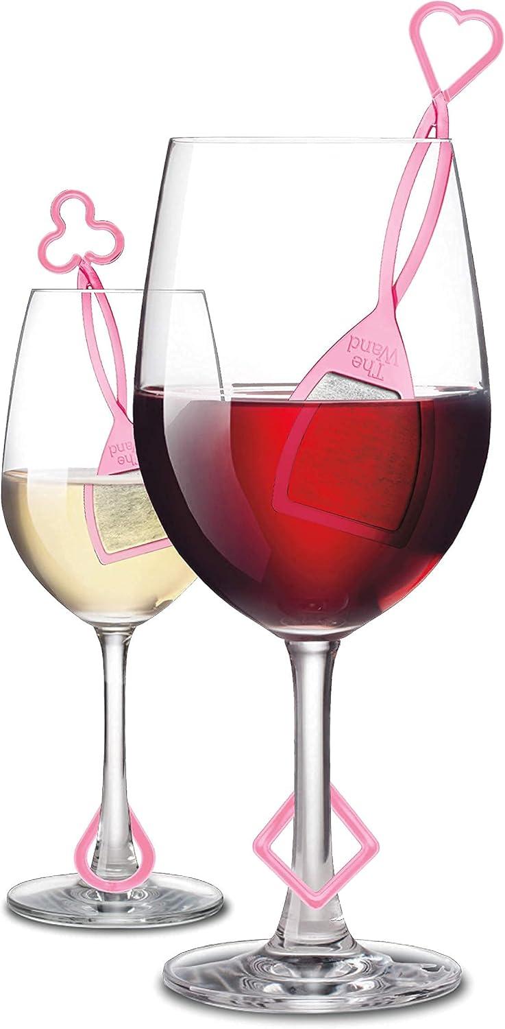 imagePureWine Wand Purifier Filter Stick Removes Histamines and Sulfites  Reduces Wine Allergies ampamp Eliminates Headaches  Drop It ampamp Stir Aerates Restoring Taste ampamp Purity  Pack of 16 Pink Red