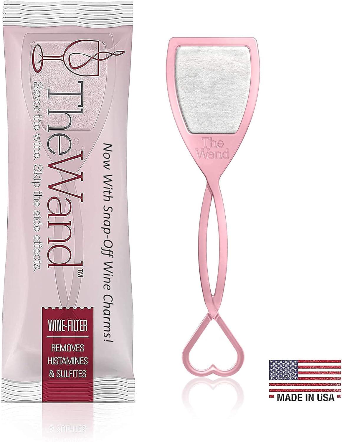 imagePureWine Wand Purifier Filter Stick Removes Histamines and Sulfites  Reduces Wine Allergies ampamp Eliminates Headaches  Drop It ampamp Stir Aerates Restoring Taste ampamp Purity  Pack of 16 Pink Red
