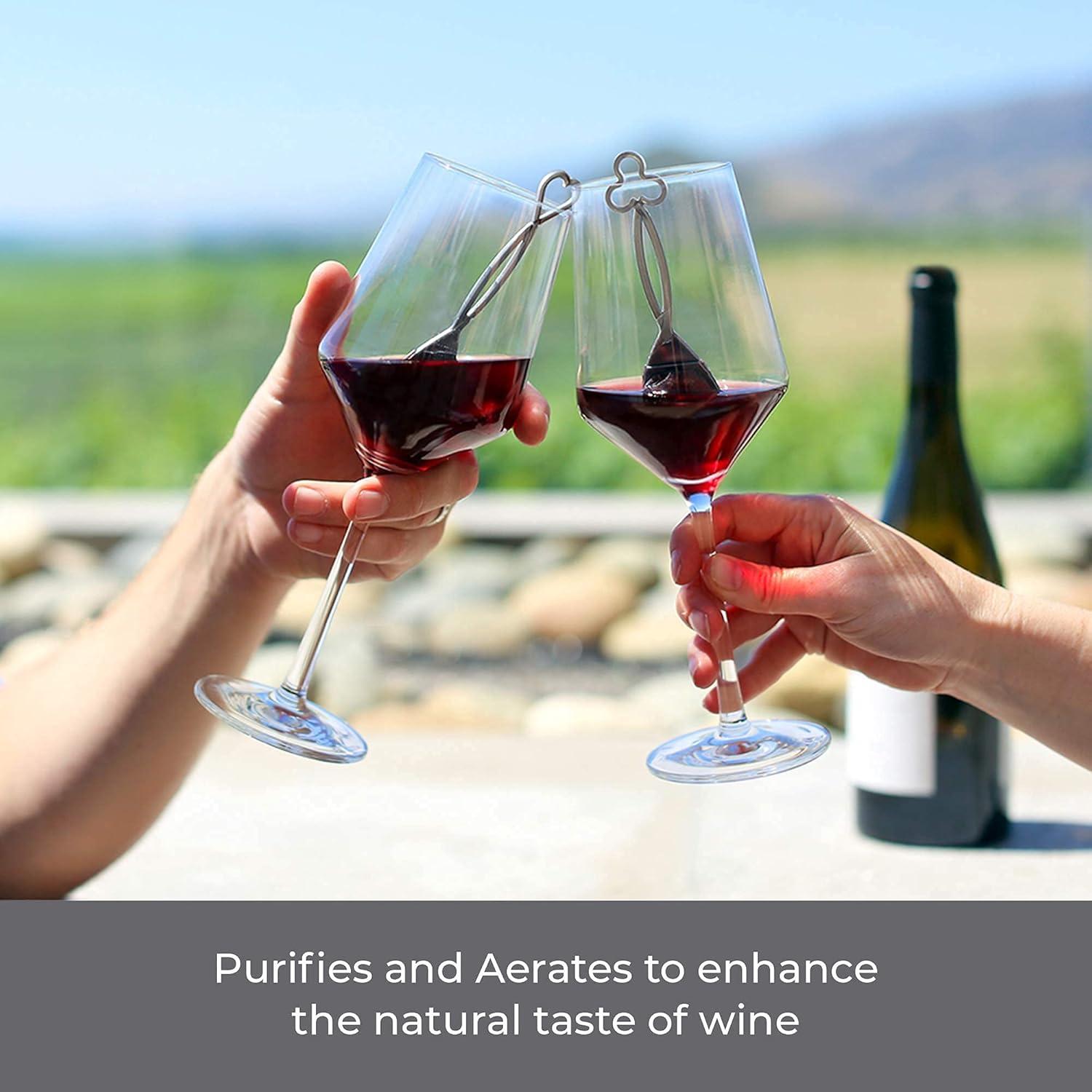 imagePureWine Wine Wands Purifier 8 Wine Filters Remover Histamines Sulfite  May Reduce and Alleviate Wine Allergies ampamp Sensitivities  Restores Taste Perfect Wine Pour Gifting Holiday8 Count Pack of 1