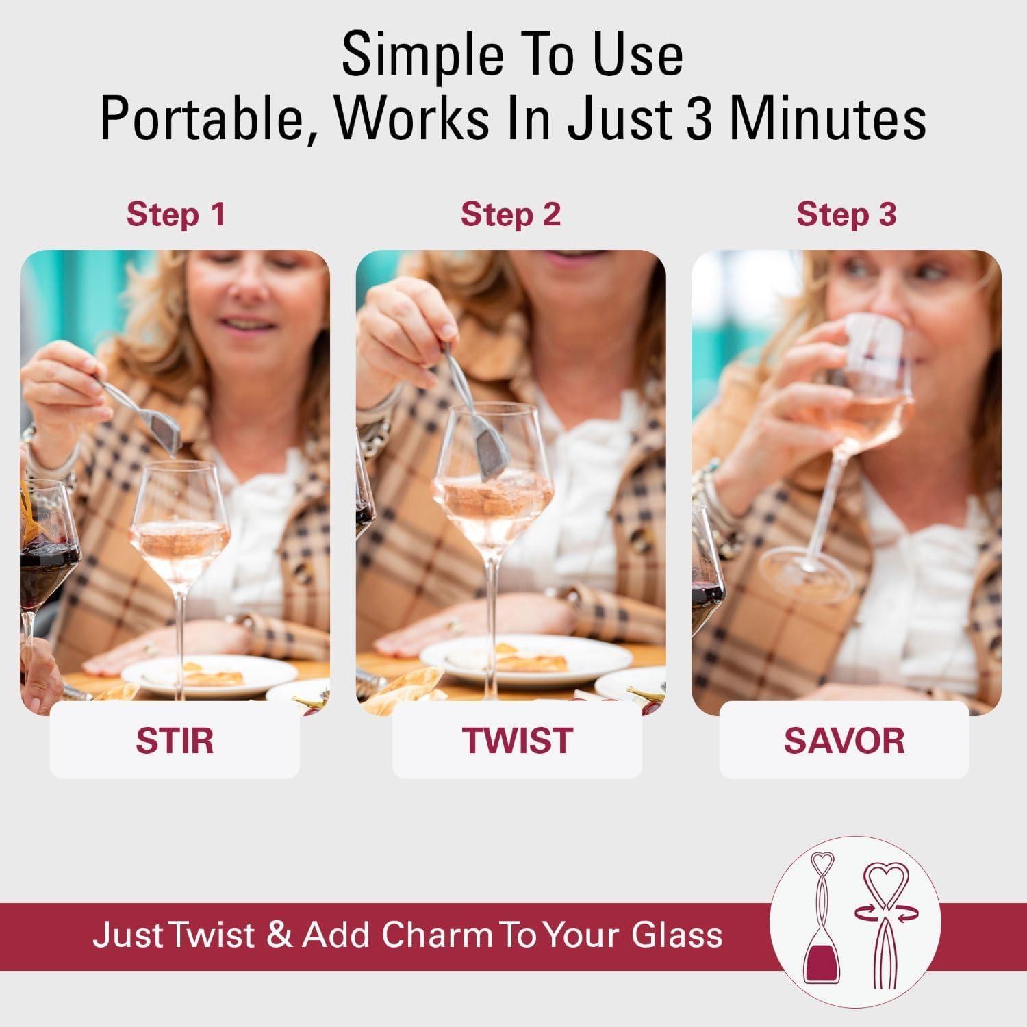 imagePureWine Wine Wands Purifier 8 Wine Filters Remover Histamines Sulfite  May Reduce and Alleviate Wine Allergies ampamp Sensitivities  Restores Taste Perfect Wine Pour Gifting Holiday30 Count Pack of 1