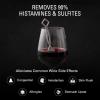 imagePureWine Silver ampamp Gold Wand Filters Histamines and Sulfites  May Reduce and Alleviate Allergies ampamp Sensitivities  Purifier Aerates to Restore Taste ampamp Purity  Includes Wineglass Accessory