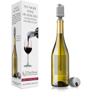imageDrink PureWine Per Bottle Aerator ampamp Filter  The Wave Removes Histamines ampamp Sulfites Reduces Hangovers BPAFree Pourer Restores Taste Pack of 1