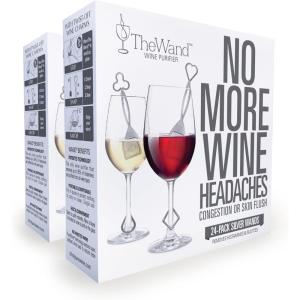 imagePureWine Wine Wands Purifier 8 Wine Filters Remover Histamines Sulfite  May Reduce and Alleviate Wine Allergies ampamp Sensitivities  Restores Taste Perfect Wine Pour Gifting Holiday48 Count Pack of 1